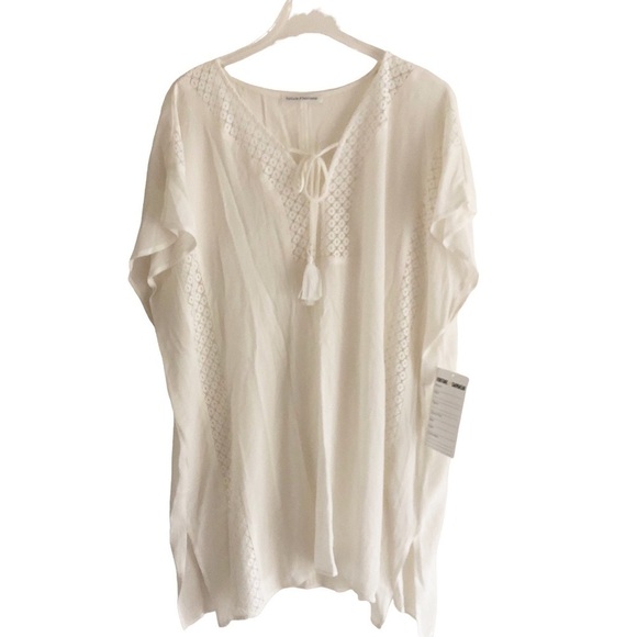 Fortune Swimwear Krysandra Mix Lace Cover Up Tunic - Picture 7 of 8